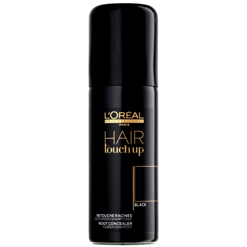 L’Oréal Professionnel  HAIR TOUCH UP BLACK  თმის შესაფერი სპრეი კორექტორი - შავი - 75 მლ